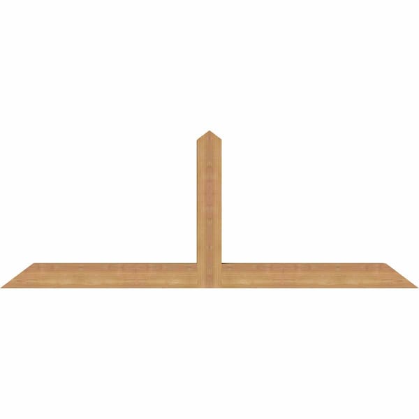 Ekena Millwork Portland Smooth Timber Gable Bracket, Western Red Cedar, 60"W x 22"H x 3 1/2"D x 3 1/2"F, 9/12 Pitch GBW060X22X0404POR00SWR - main